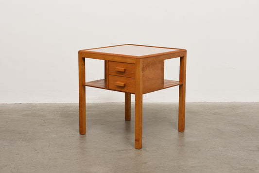 1940s Swedish birch side table