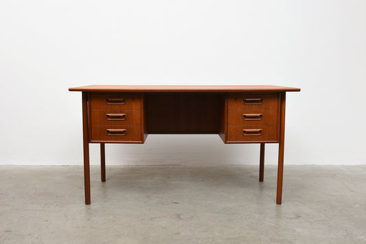 1960s teak desk by Gunnar Nielsen Tibergaard