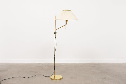 1980s brass floor light by Aneta