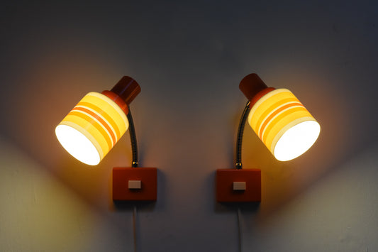 Pair of 1970s Swedish bedside lamps