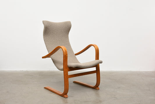 1940s birch lounger by Gustaf Axel Berg