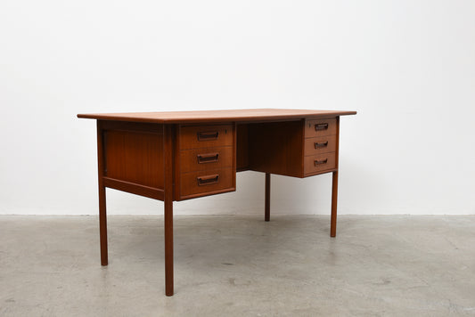 1960s teak desk by Gunnar Nielsen Tibergaard