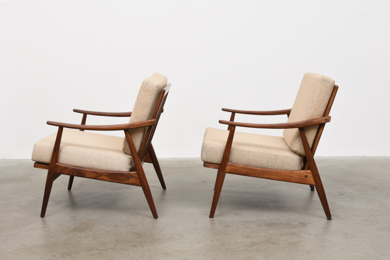 Two available: 1960s Danish lounge chairs