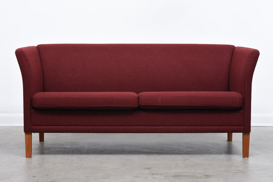 Danish two seat wool sofa