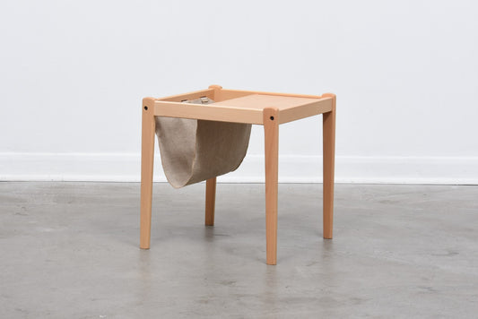 Vintage magazine table in beech