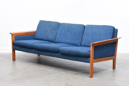 1960s teak-framed three seater