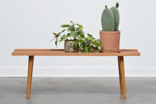 Teak + beech plant bench