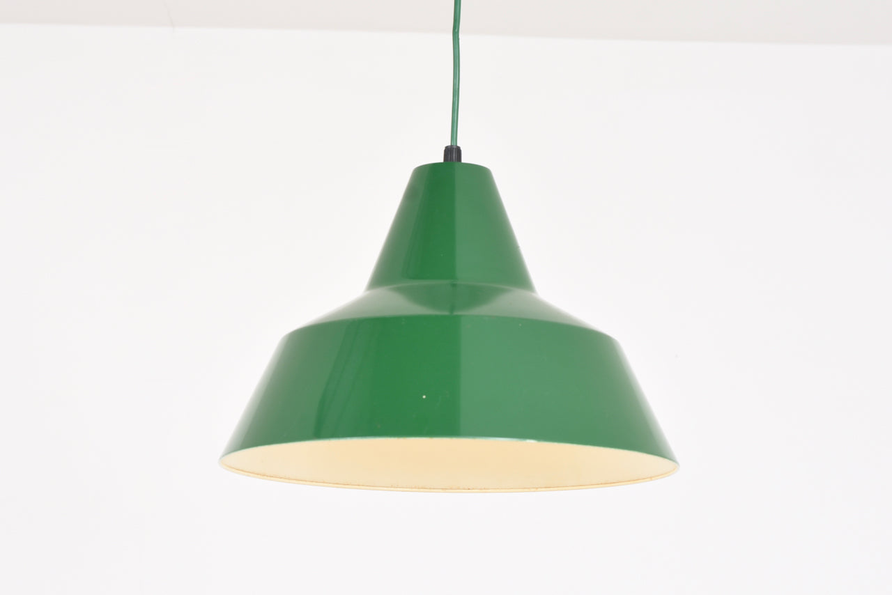 Green enamel workshop ceiling lamp