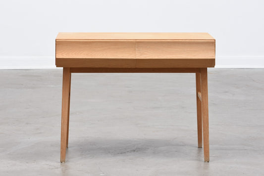 Swedish two drawer oak chest