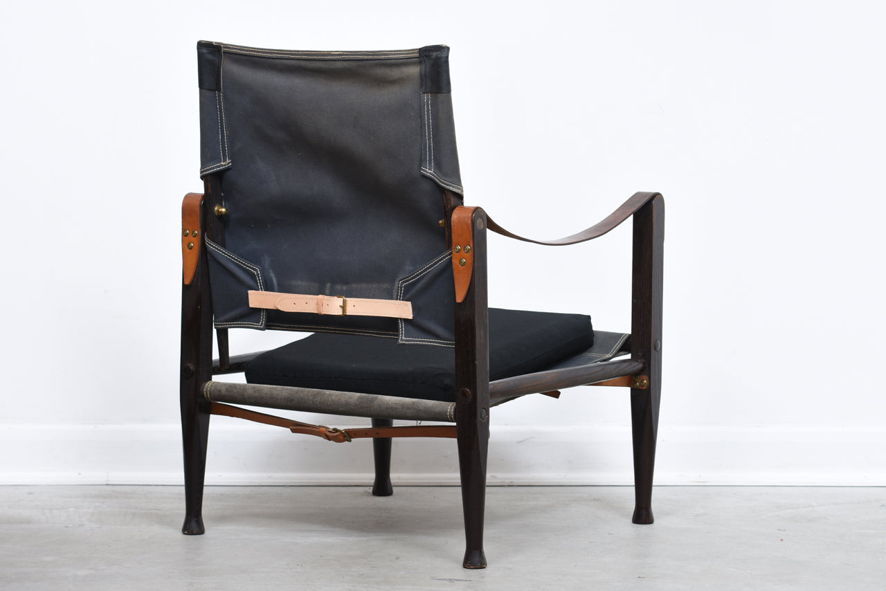 Safari chair + ottoman by Kaare Klint