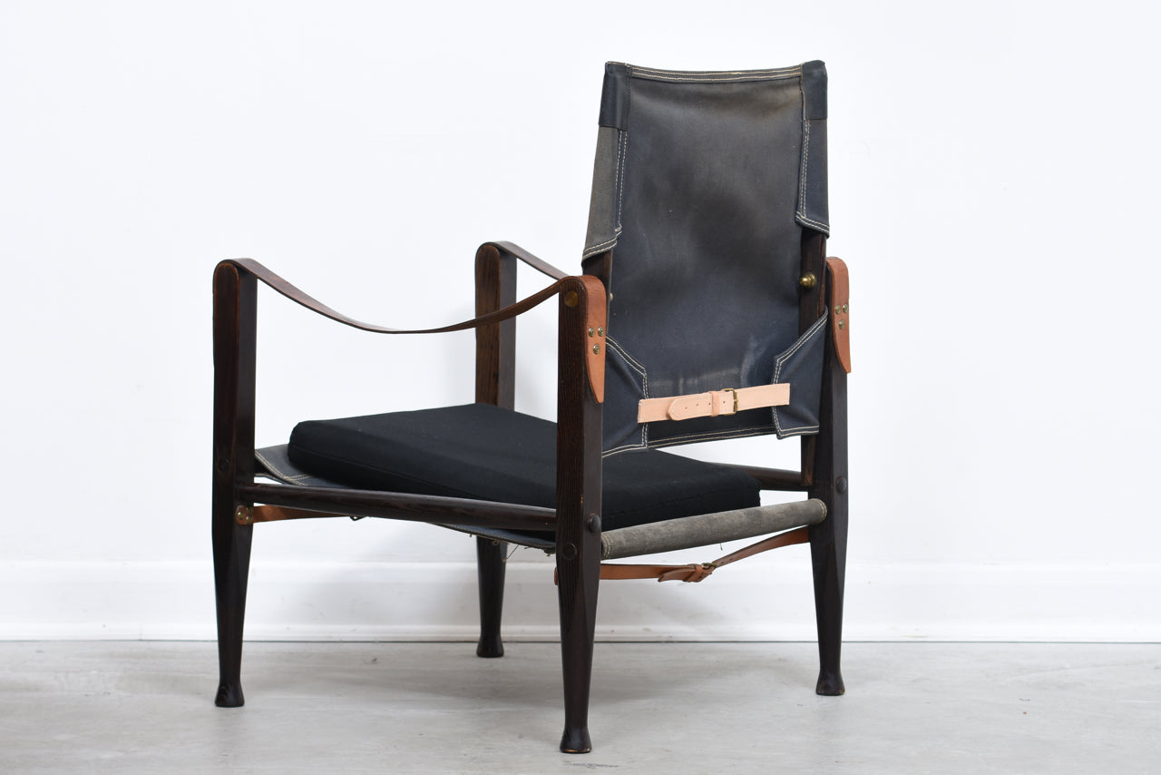 Safari chair + ottoman by Kaare Klint