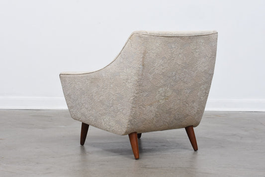 1960s low back lounger on rosewood legs