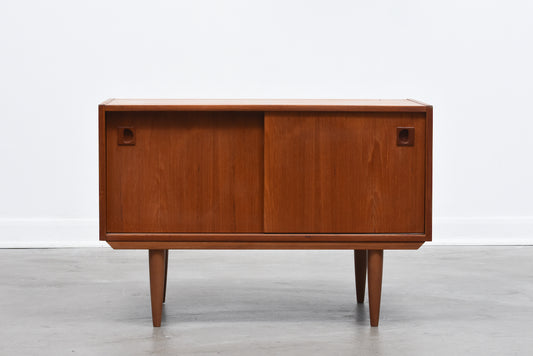 Vintage low teak storage cabinet no. 2