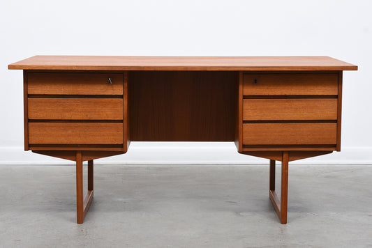 1960s teak executive desk