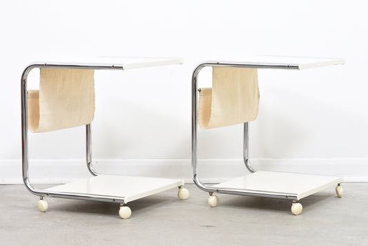 Pair of 1970s trolley tables