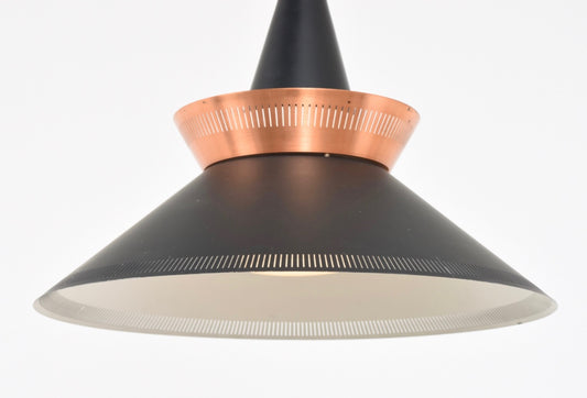 Black + copper ceiling lamp by Lyfa