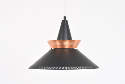 Black + copper ceiling lamp by Lyfa