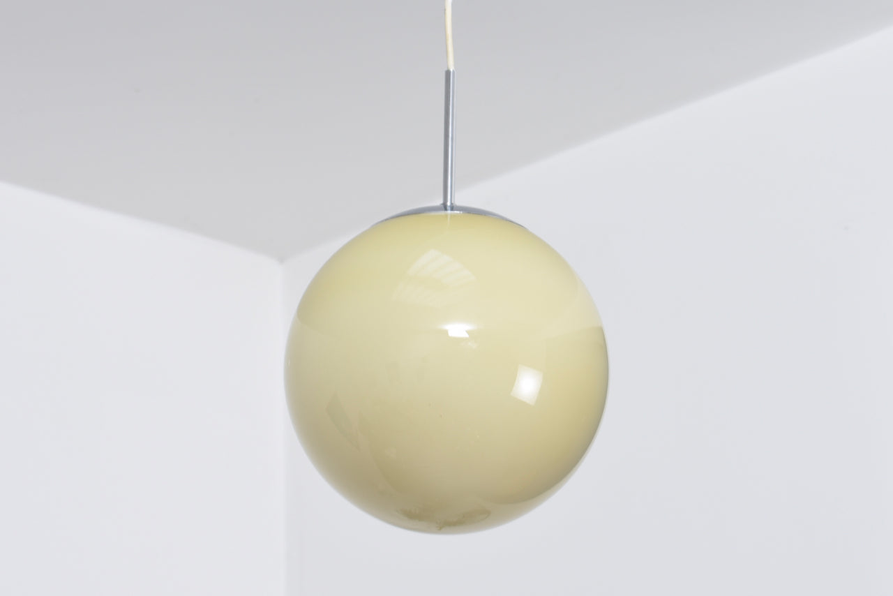 1950s Danish glass ceiling lamp
