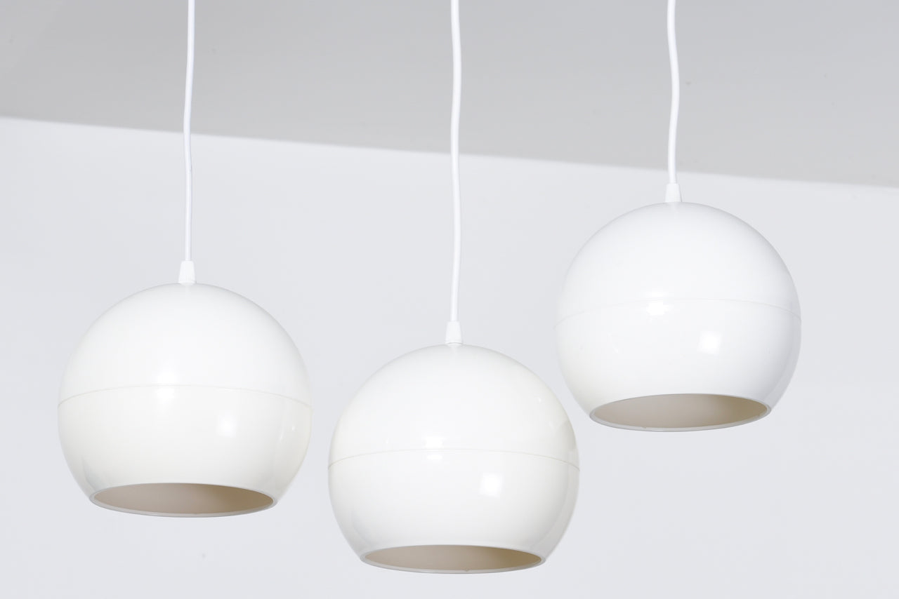 Two available: Vintage opaque white ceiling lamps
