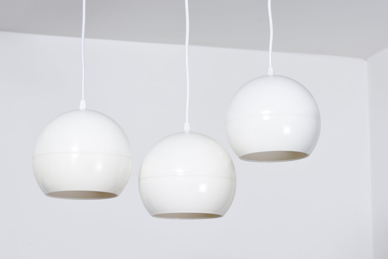 Two available: Vintage opaque white ceiling lamps – CHASE & SORENSEN