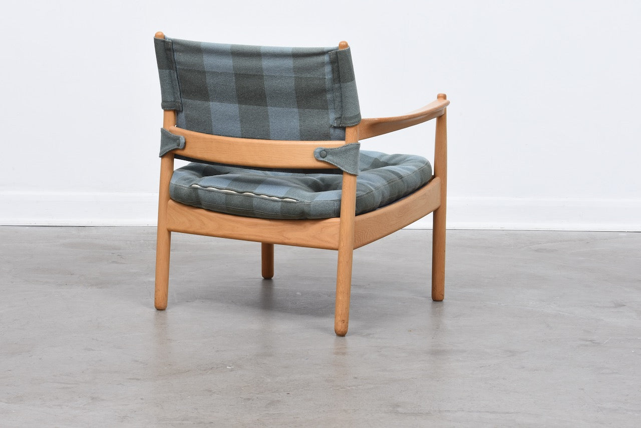 Oak lounge chair by Gunnar Mystrand