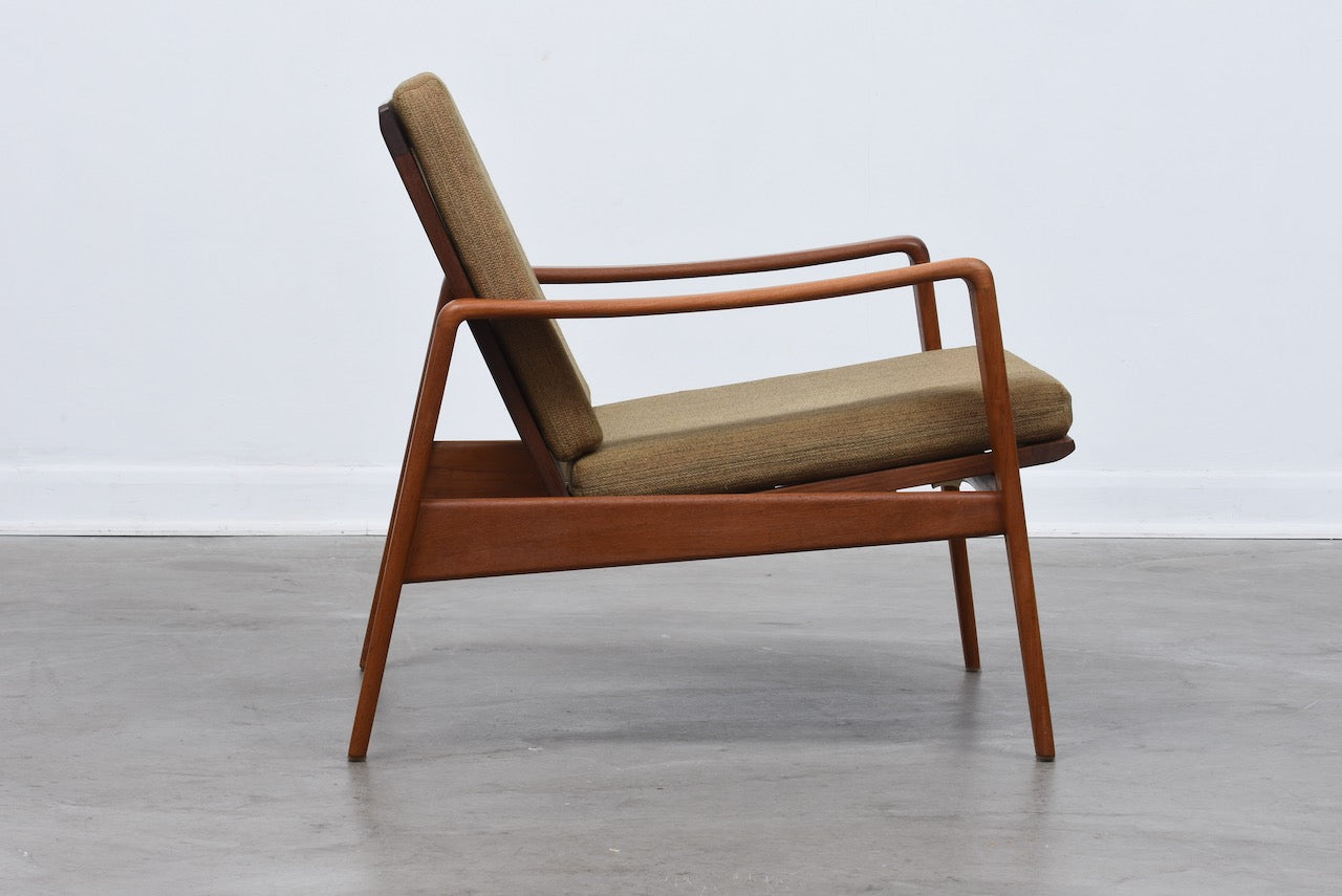 Includes new upholstery: Lounger by Arne Wahl Iversen
