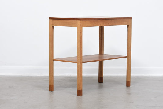 1960s teak + oak console table