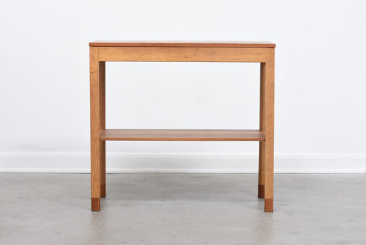 1960s teak + oak console table