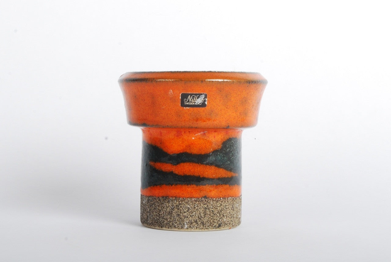 Stoneware candleholder by Nittsjo
