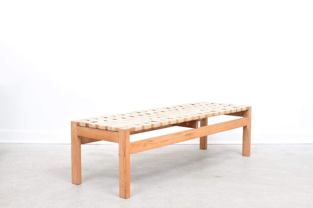 Pine shoe bench