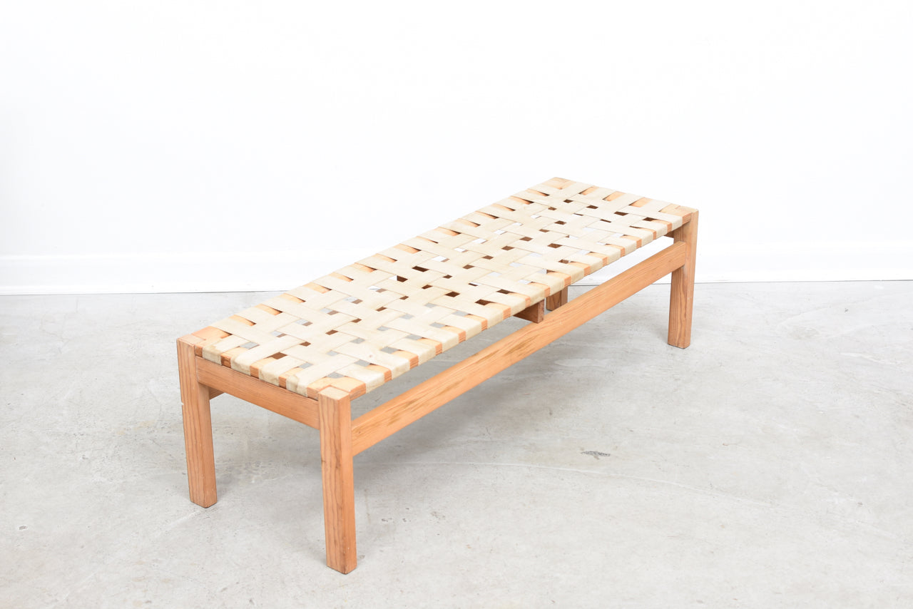 Pine shoe bench