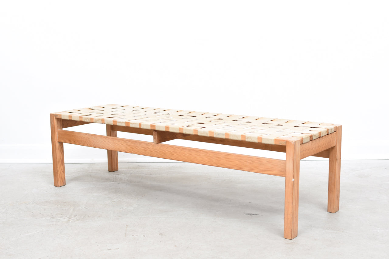 Pine shoe bench