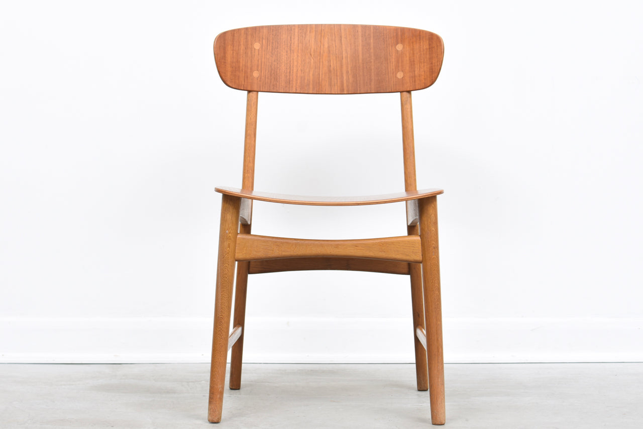 1960s teak + oak chair