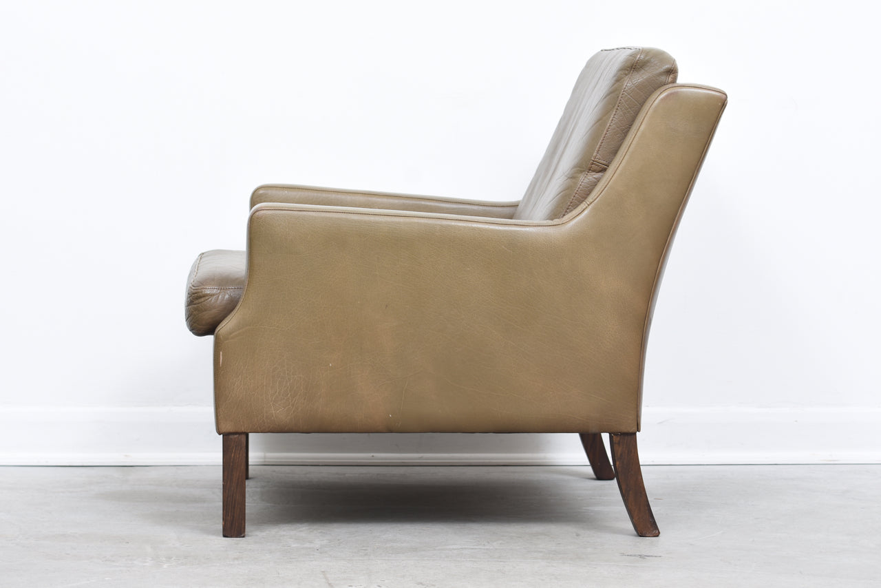 1960s leather club chair
