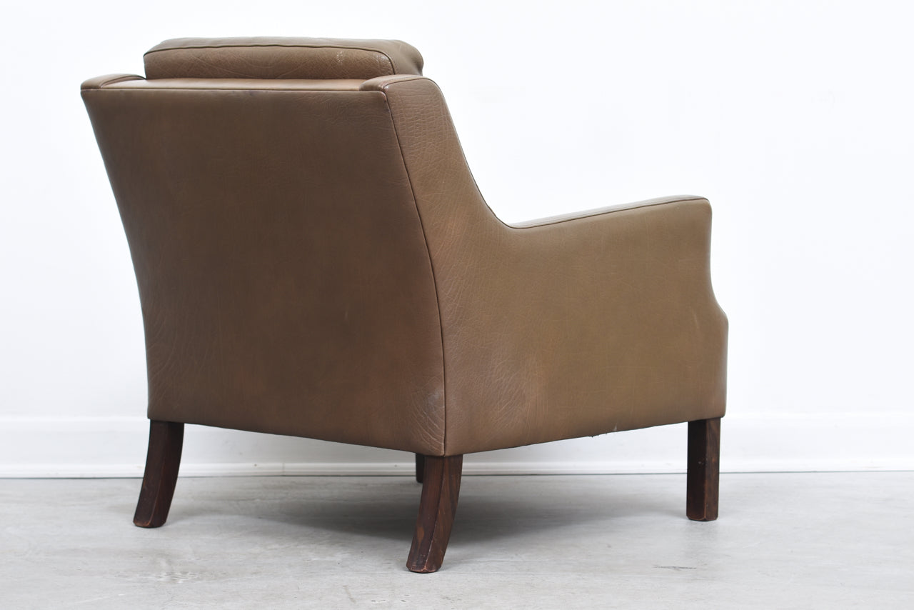 1960s leather club chair