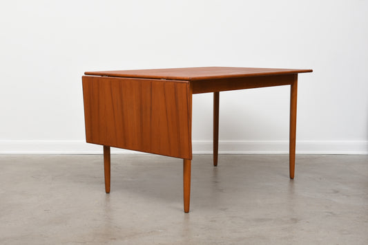 1960s Swedish drop-leaf dining table