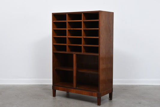 1950s rosewood filing cabinet