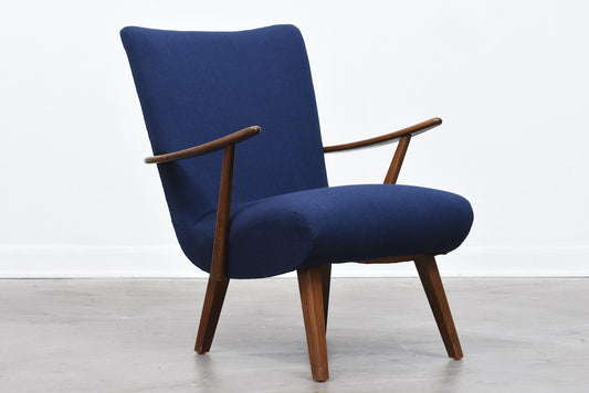 1950s Danish lounge chair with new upholstery