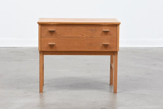 Low chest of two drawers by AB Carlstrom