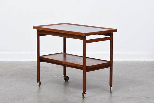 1960s teak serving trolley