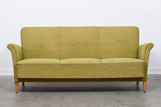 1950s Swedish sofa on birch legs