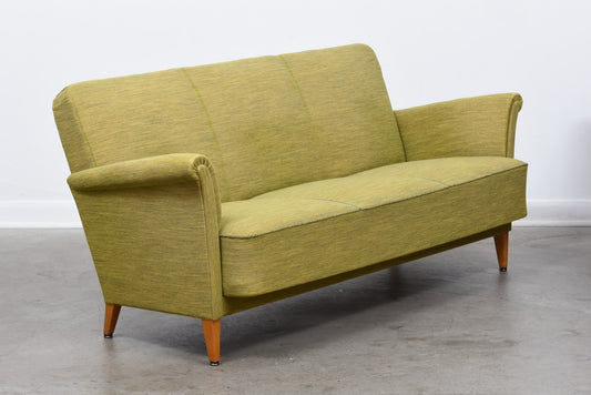 1950s Swedish sofa on birch legs