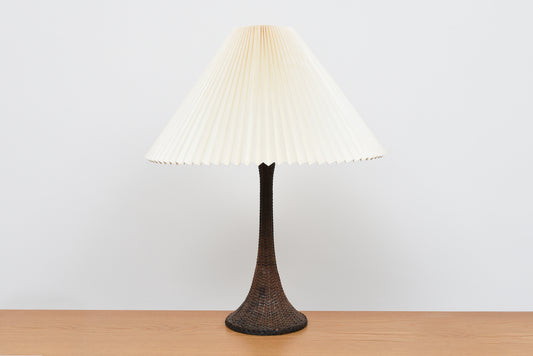 Vintage braided table lamp with Le Klint shade