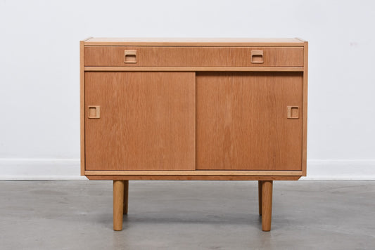 Two available: 1960s short oak sideboard