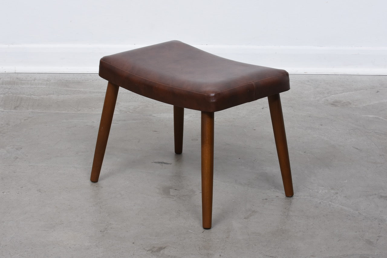 1960s vinyl foot stool