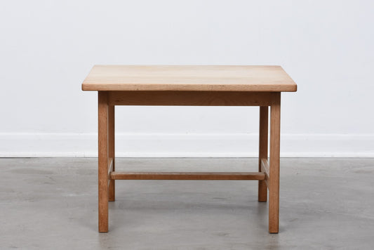 Square solid oak coffee table