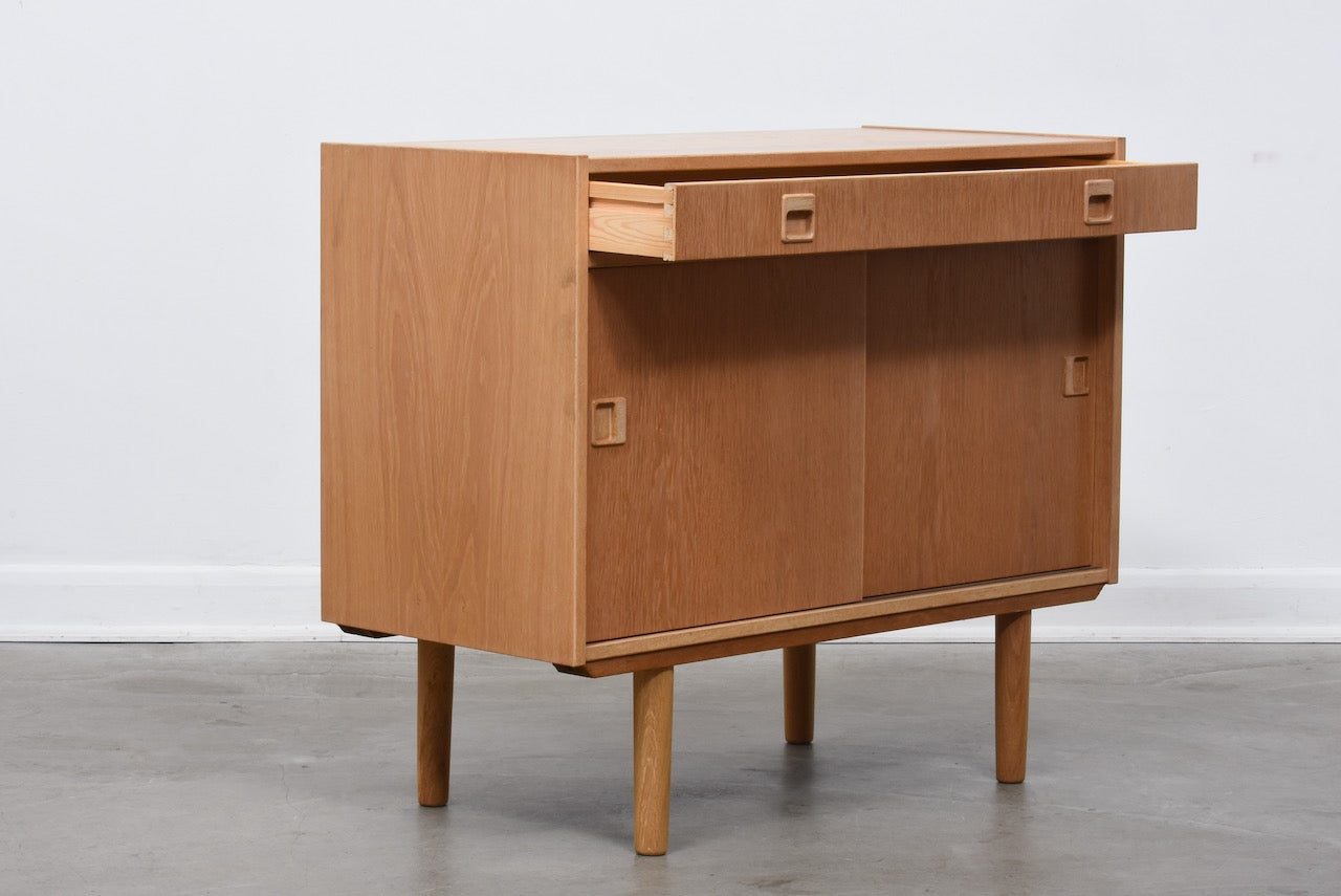 Two available: 1960s short oak sideboard