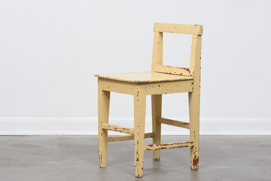 Late 1800s Swedish pine chair