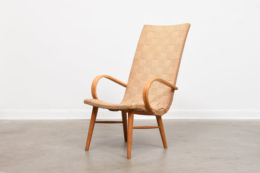 1940s Swedish beech lounger