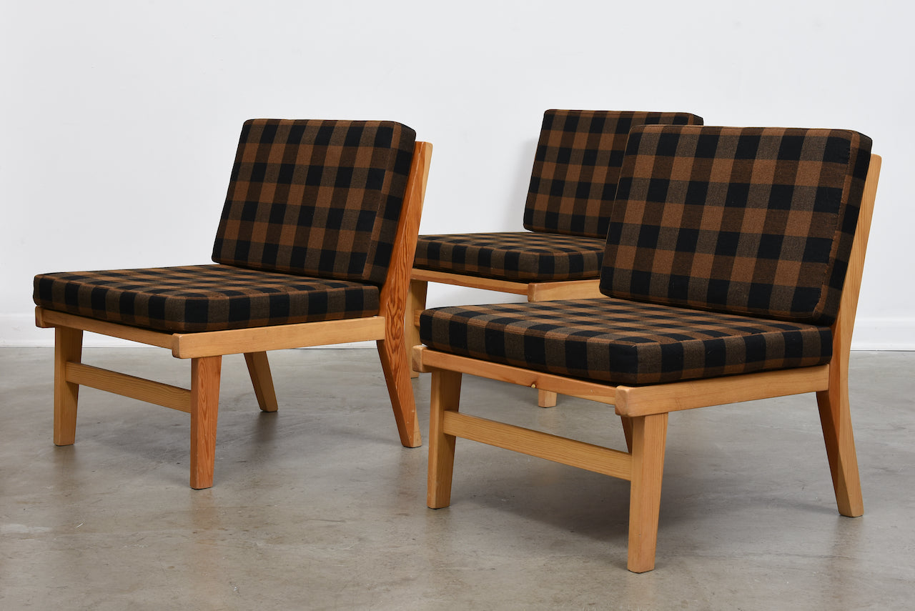 Three available: 1970s Swedish pine loungers